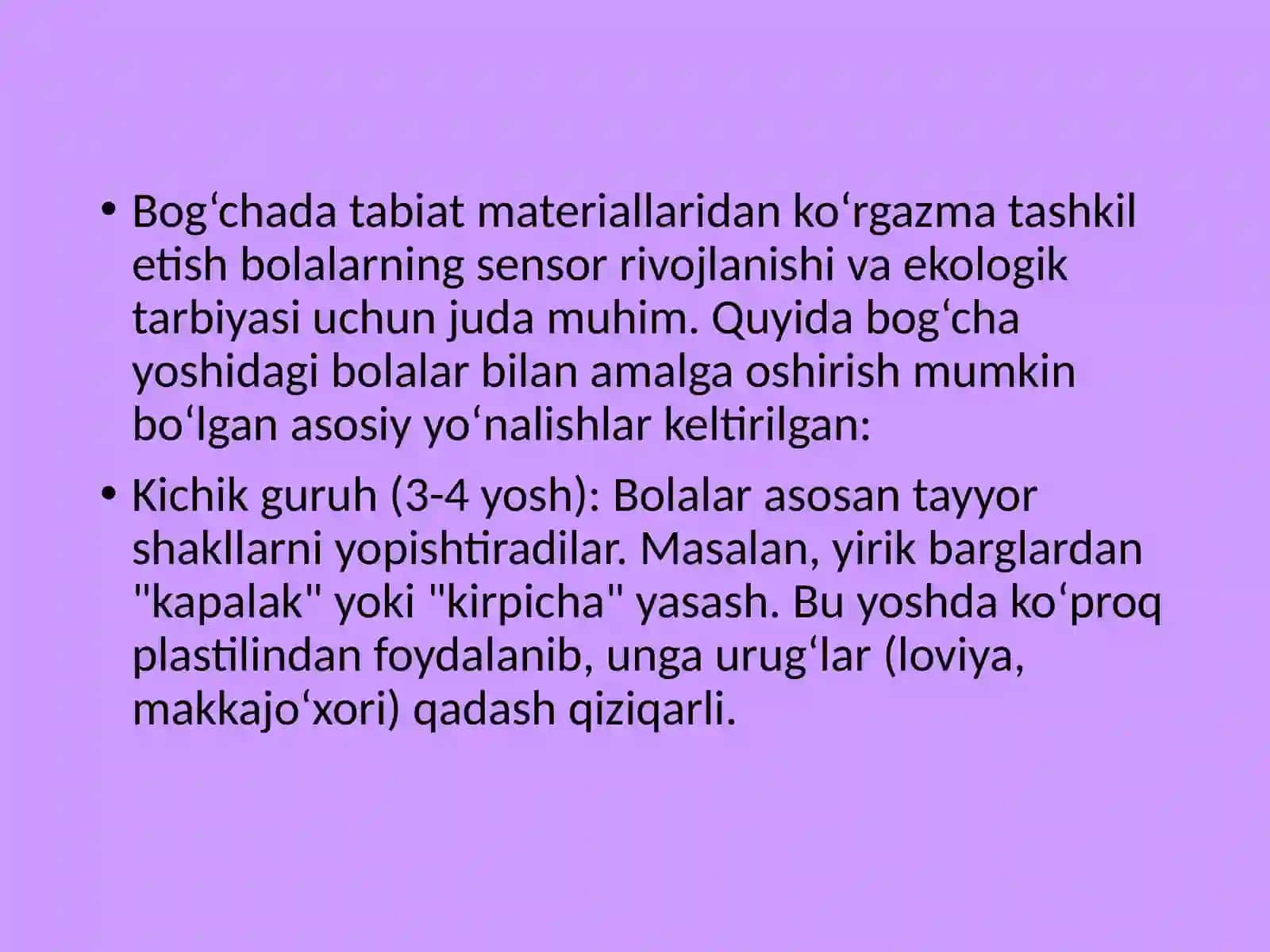 Tabiat materiallaridan koʻrgazma tashkil etish 3