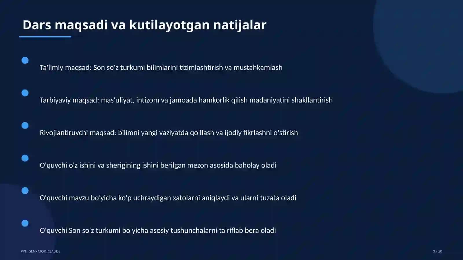 Son so'z turkumi (4-sinf) 3