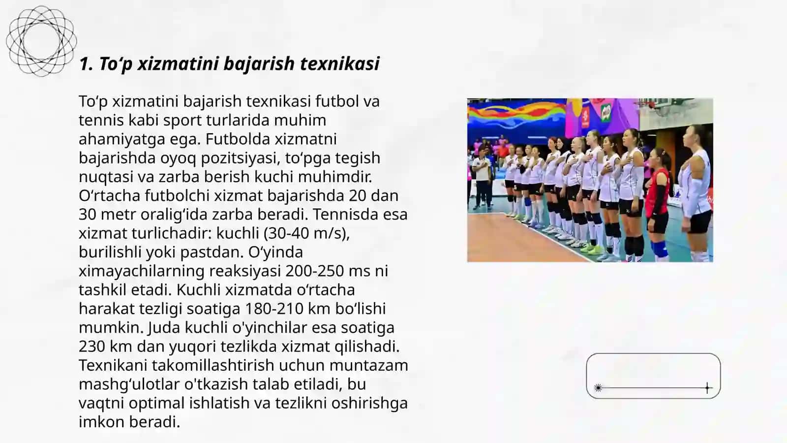 Volleybol toʻpini oʻyinga kiritish 3