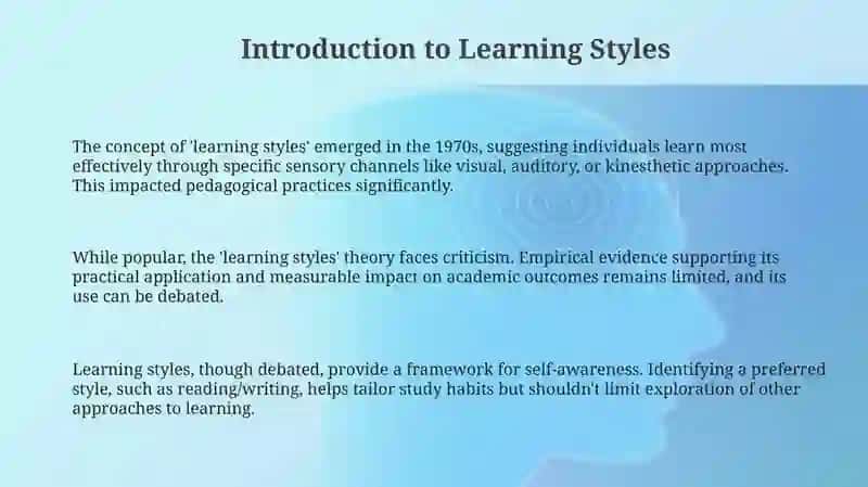 Learning styles strategies:for different learning styles 3
