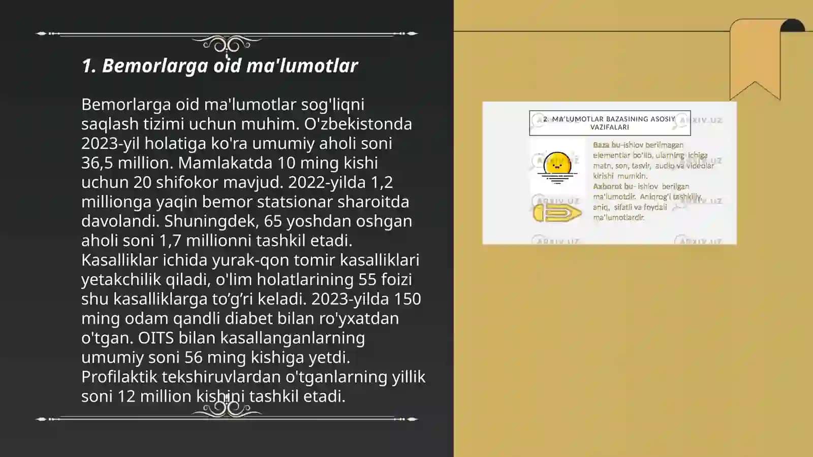 Bemorlarga oid ma'lumotlar 3