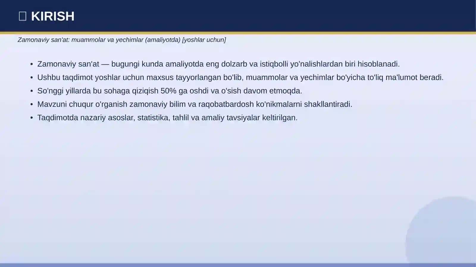 Zamonaviy san'at: muammolar va yechimlar (amaliyotda) [yoshlar uchun] 3
