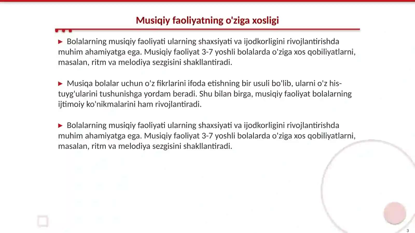 Bolalarning mustaqil musiqiy faoliyati 3