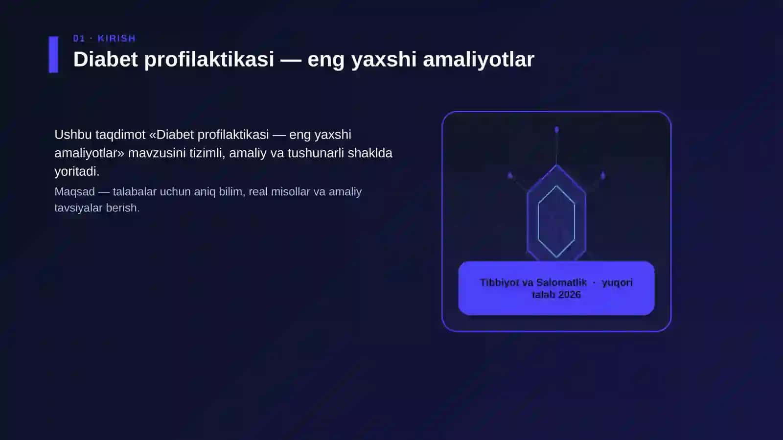Diabet profilaktikasi — eng yaxshi amaliyotlar 3