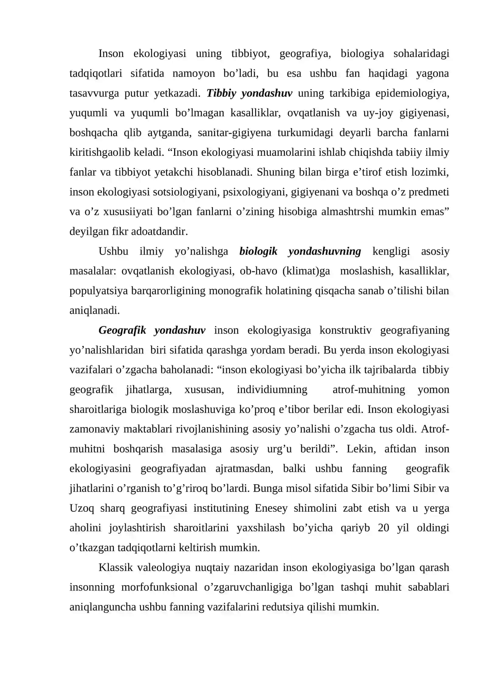 Ekologik omillarning ta’siri va salomatlik 3