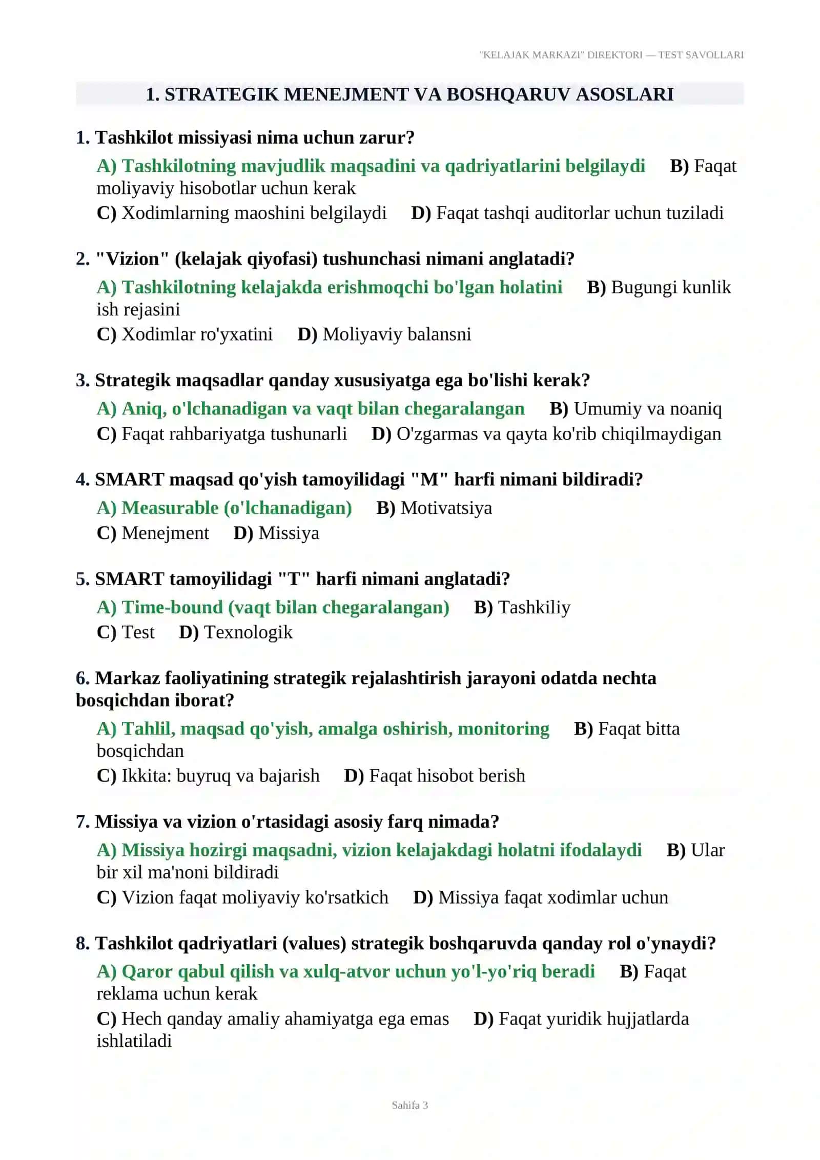Kelajak markazi direktorlari uchun test-2026 3