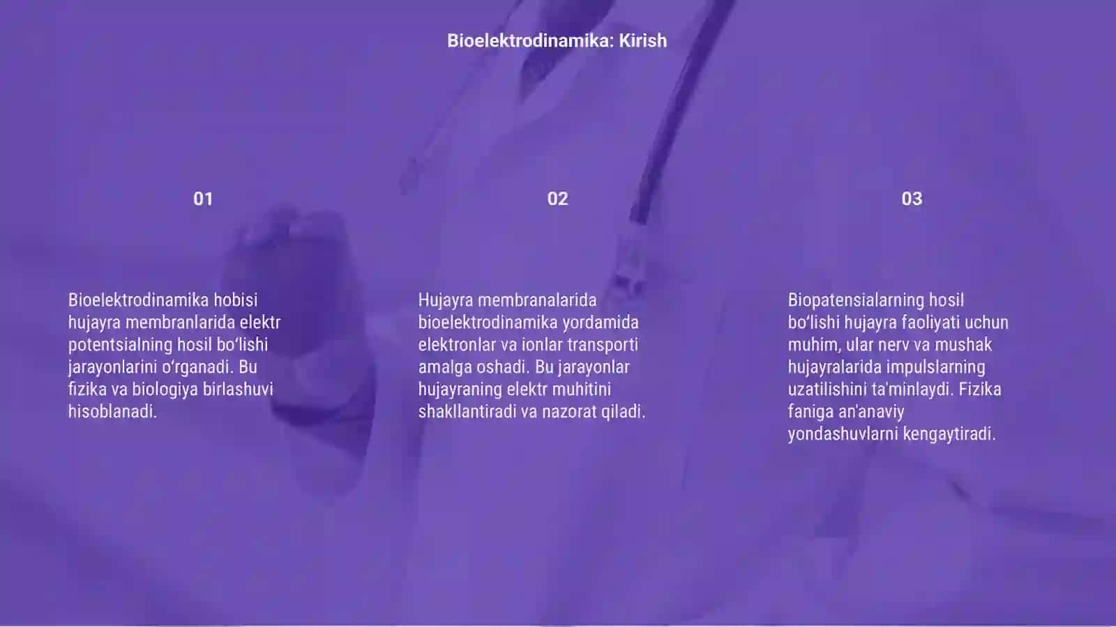 Bioelektrodinamika 3