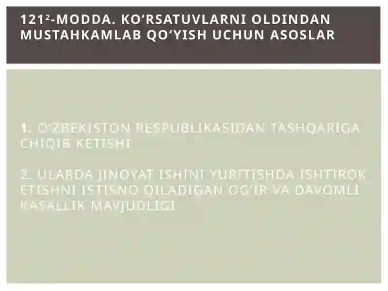 KO’rsatuvlarni oldindan mustahkamlab qo’yish 3