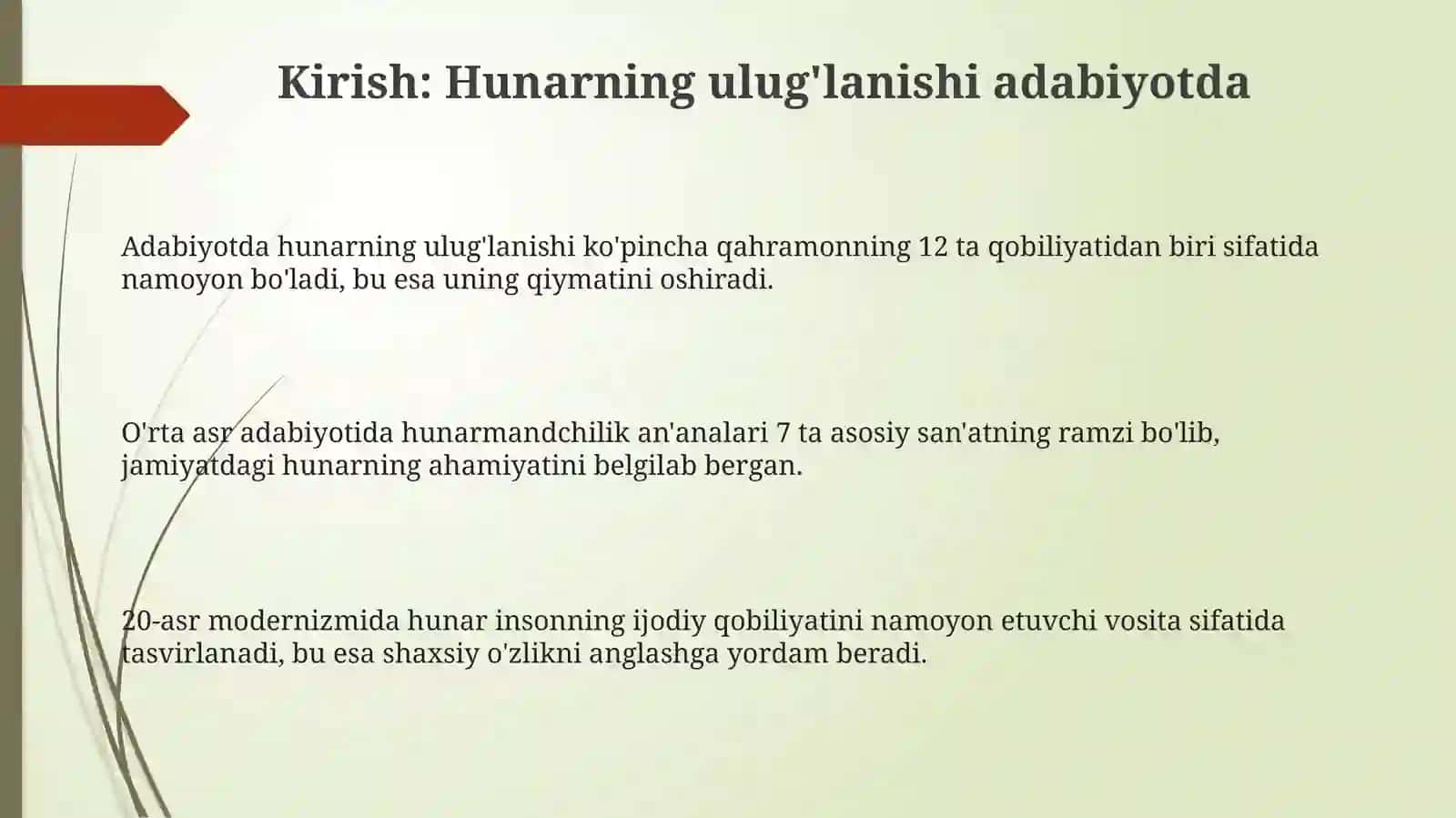 Shoir yozuvchilar ijodida kasb-hunar oʻrganishga chorlovning aks ettirilishi 3