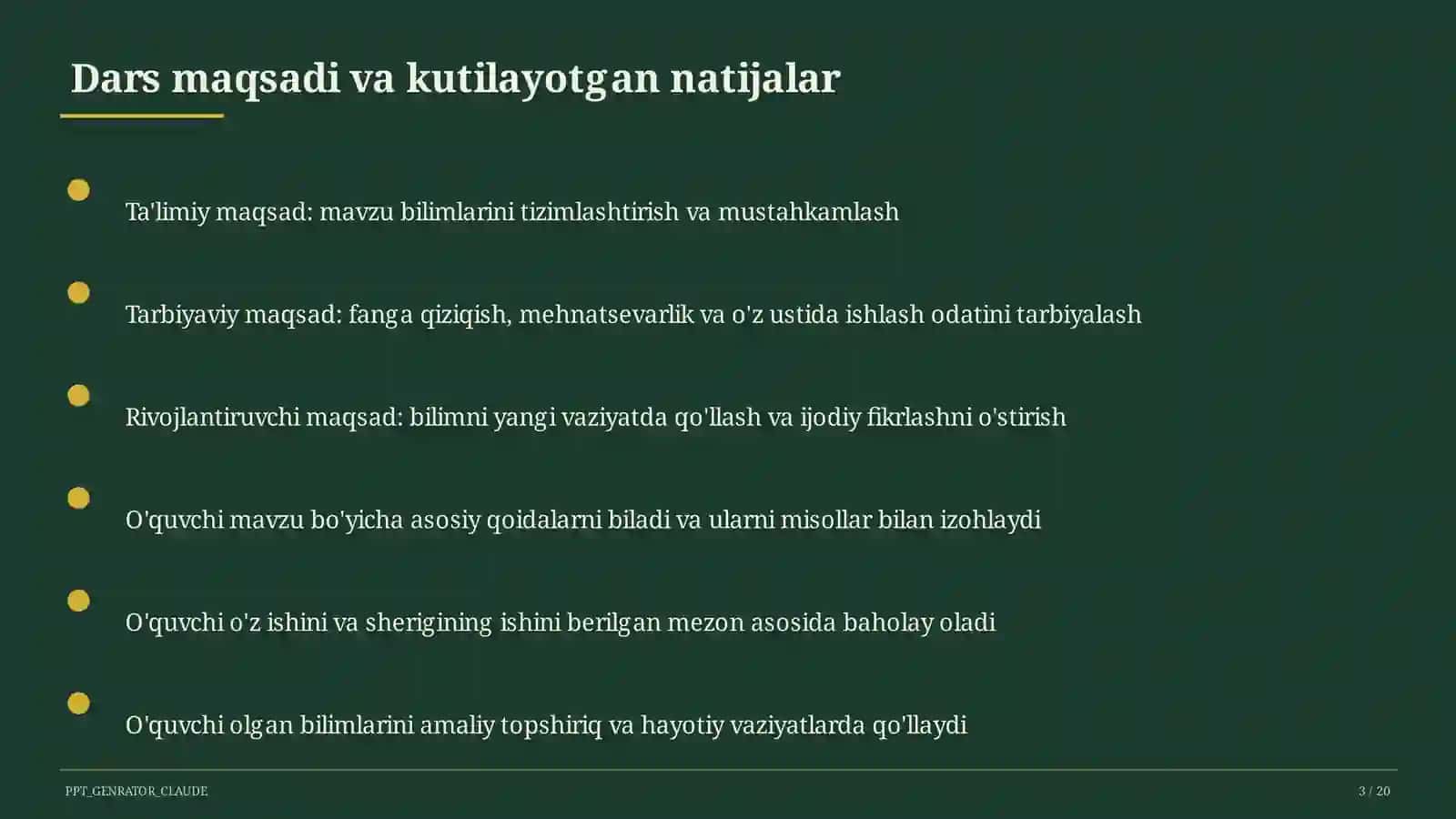Tabaqalashtirilgan ta'lim: differensiatsiya 3