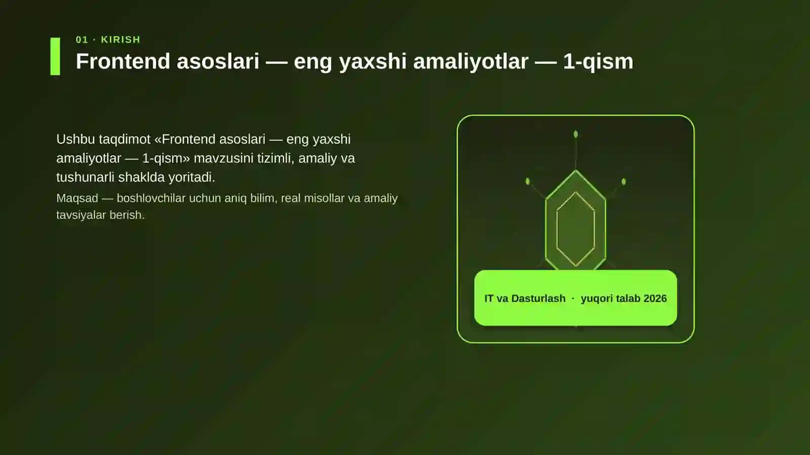 Frontend asoslari — eng yaxshi amaliyotlar — 1-qism 3