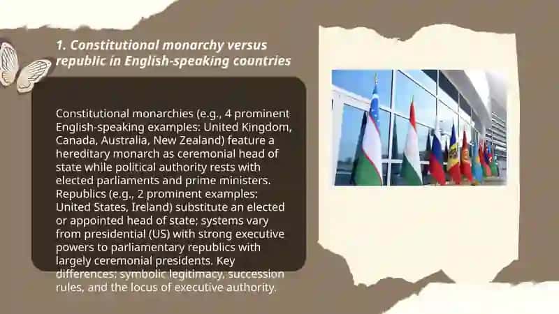 The political system of the english speaking countries 3