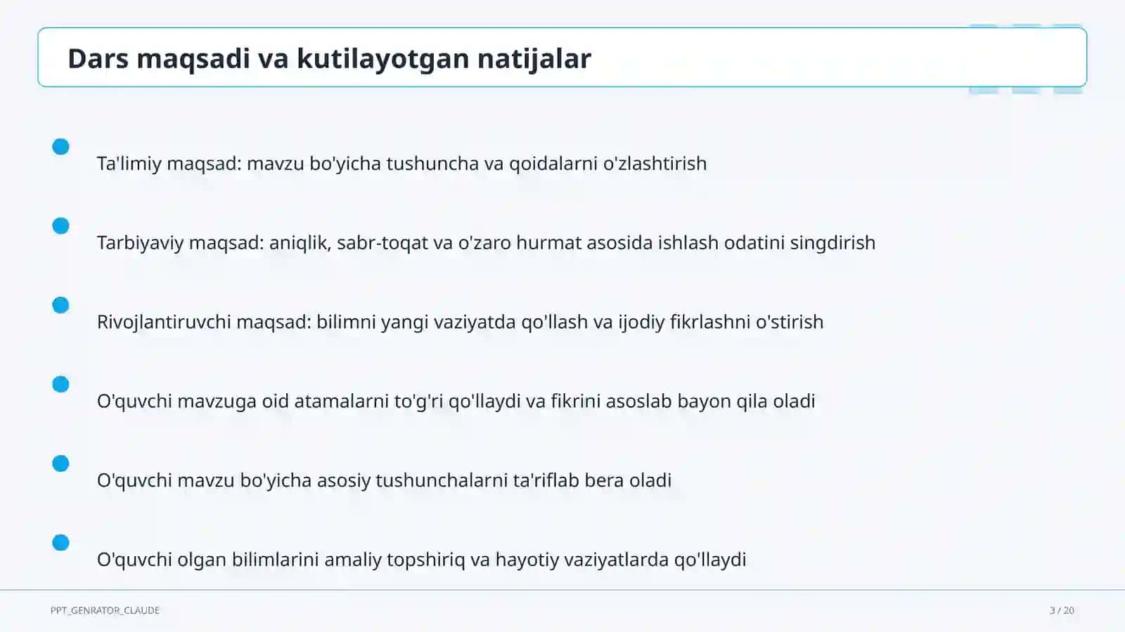 Rus tilida kelishiklar tizimi: umumlashtirish (6-sinf) 3
