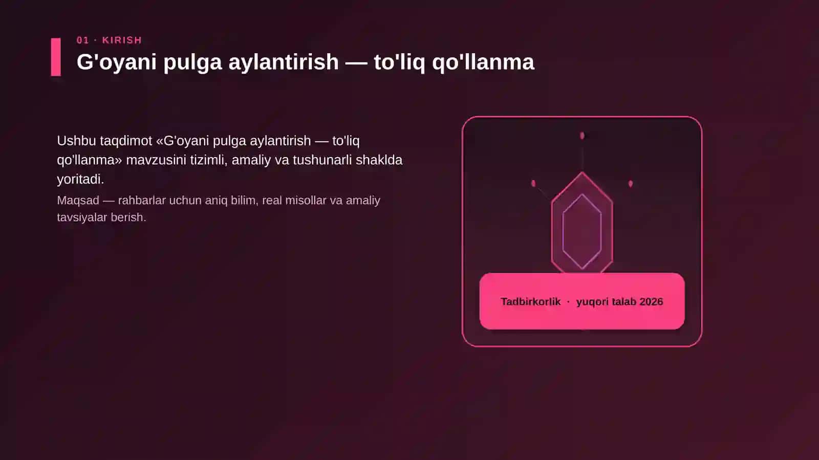 G'oyani pulga aylantirish — to'liq qo'llanma 3