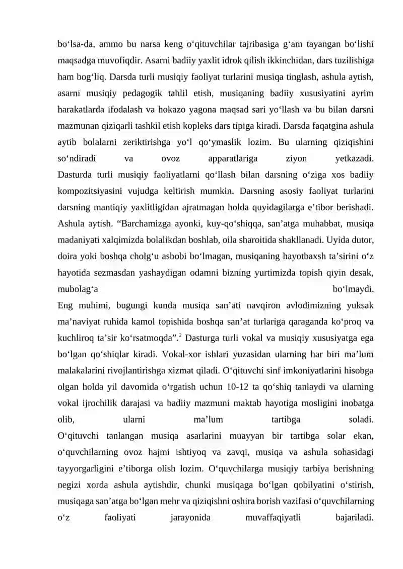 MUSIQA FAOLIYATINING TURLARIDA MUSIQA TINGLASHGA O'RGATISH 3