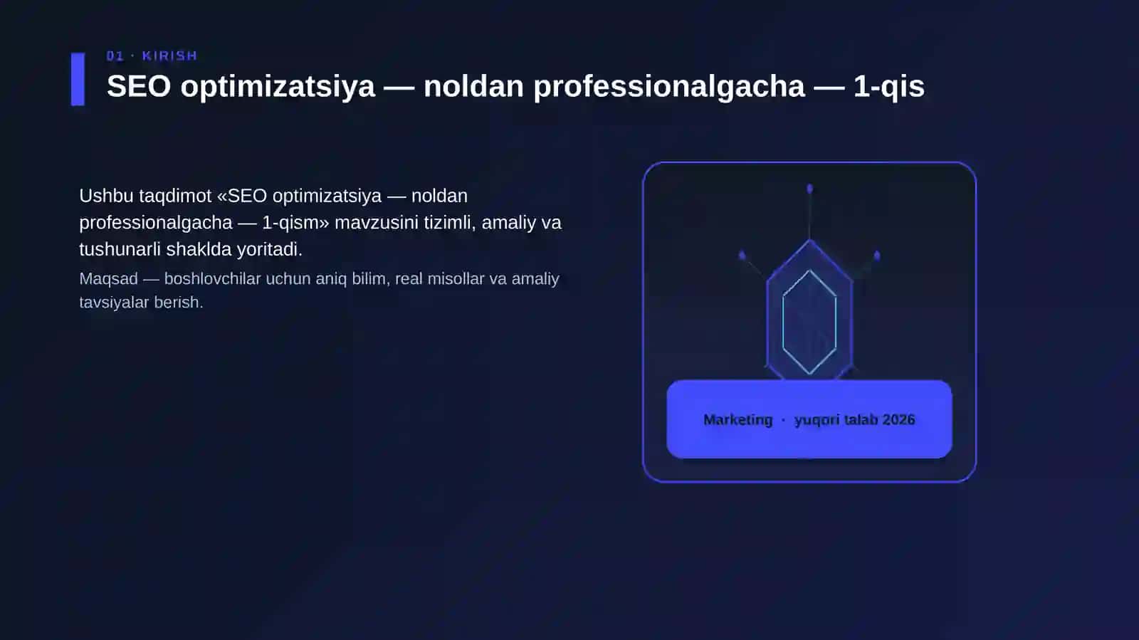 SEO optimizatsiya — noldan professionalgacha — 1-qism 3