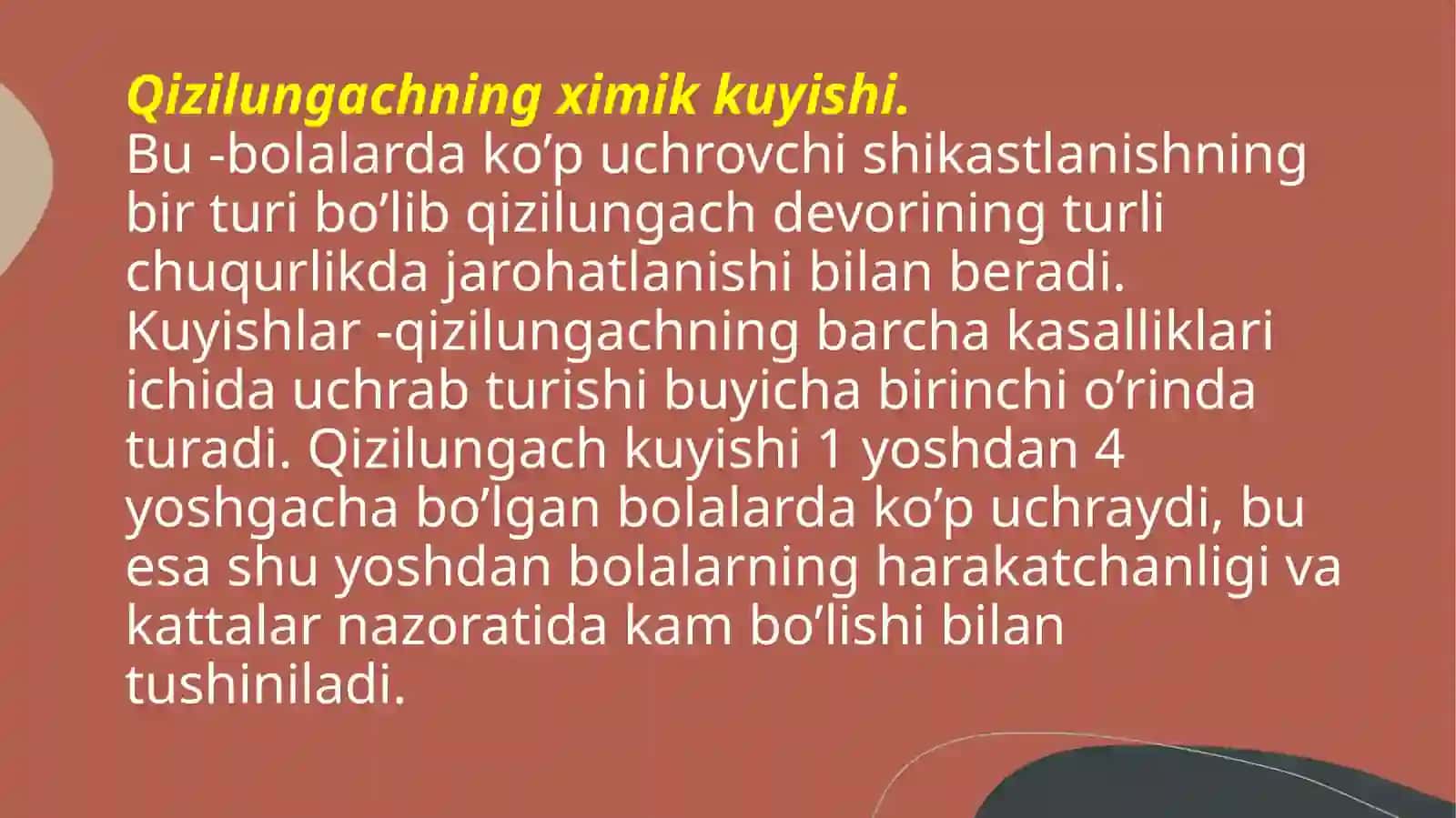 Bolalar xirurgiyasi fanidan taqdimot 3