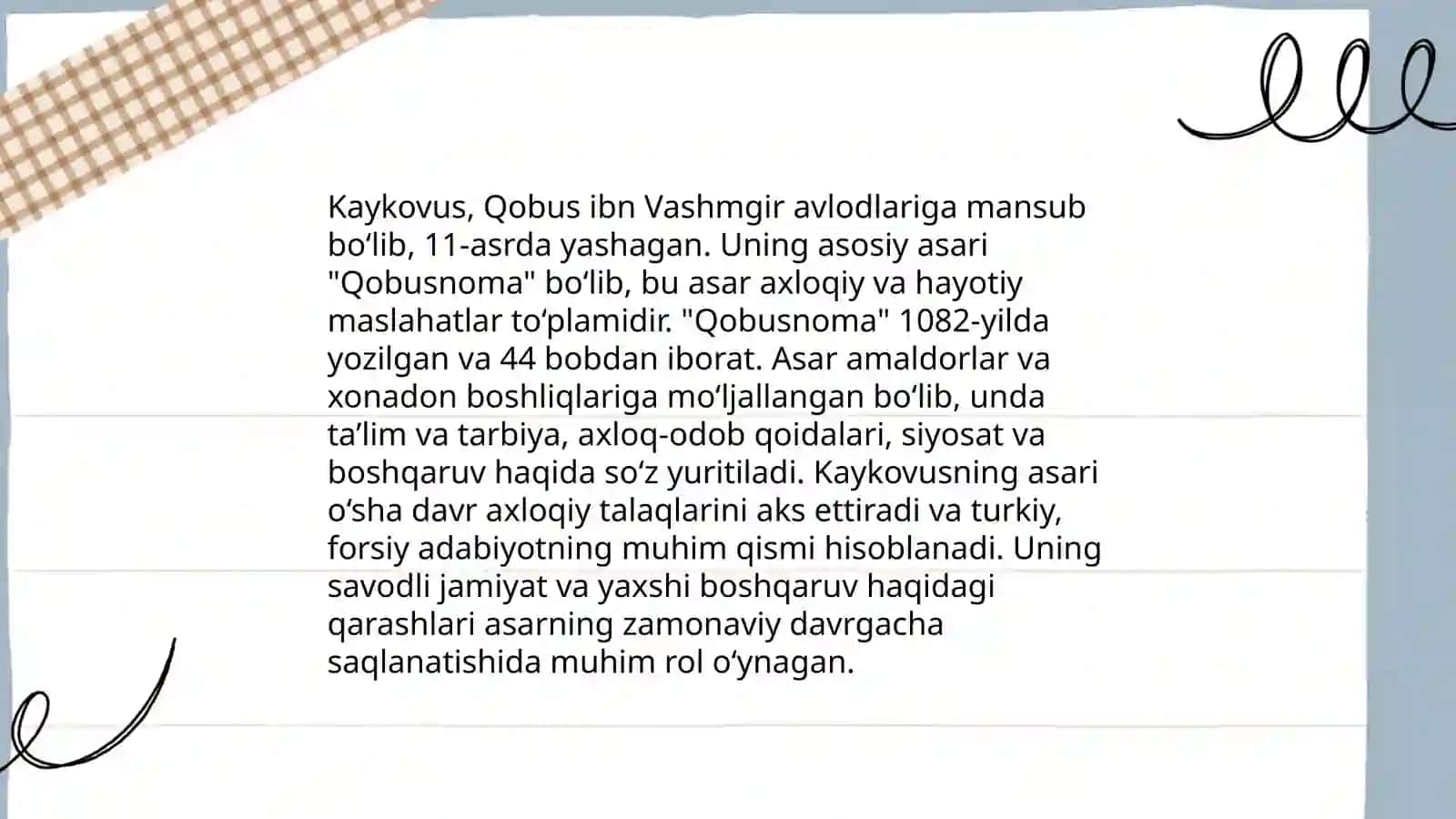 Qobusnoma 3