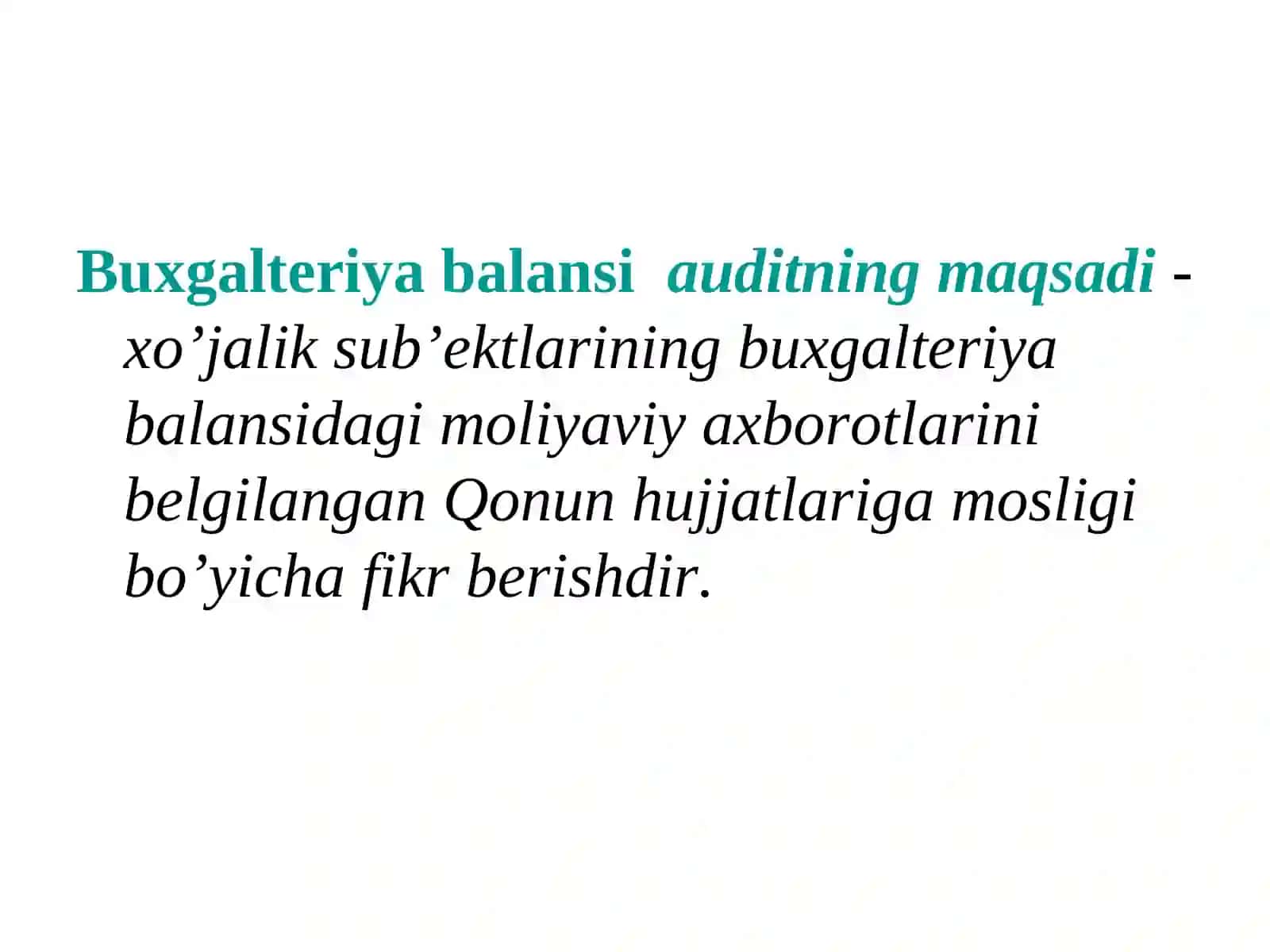 BUXGALTERIYA BALANSINING AUDITI 3