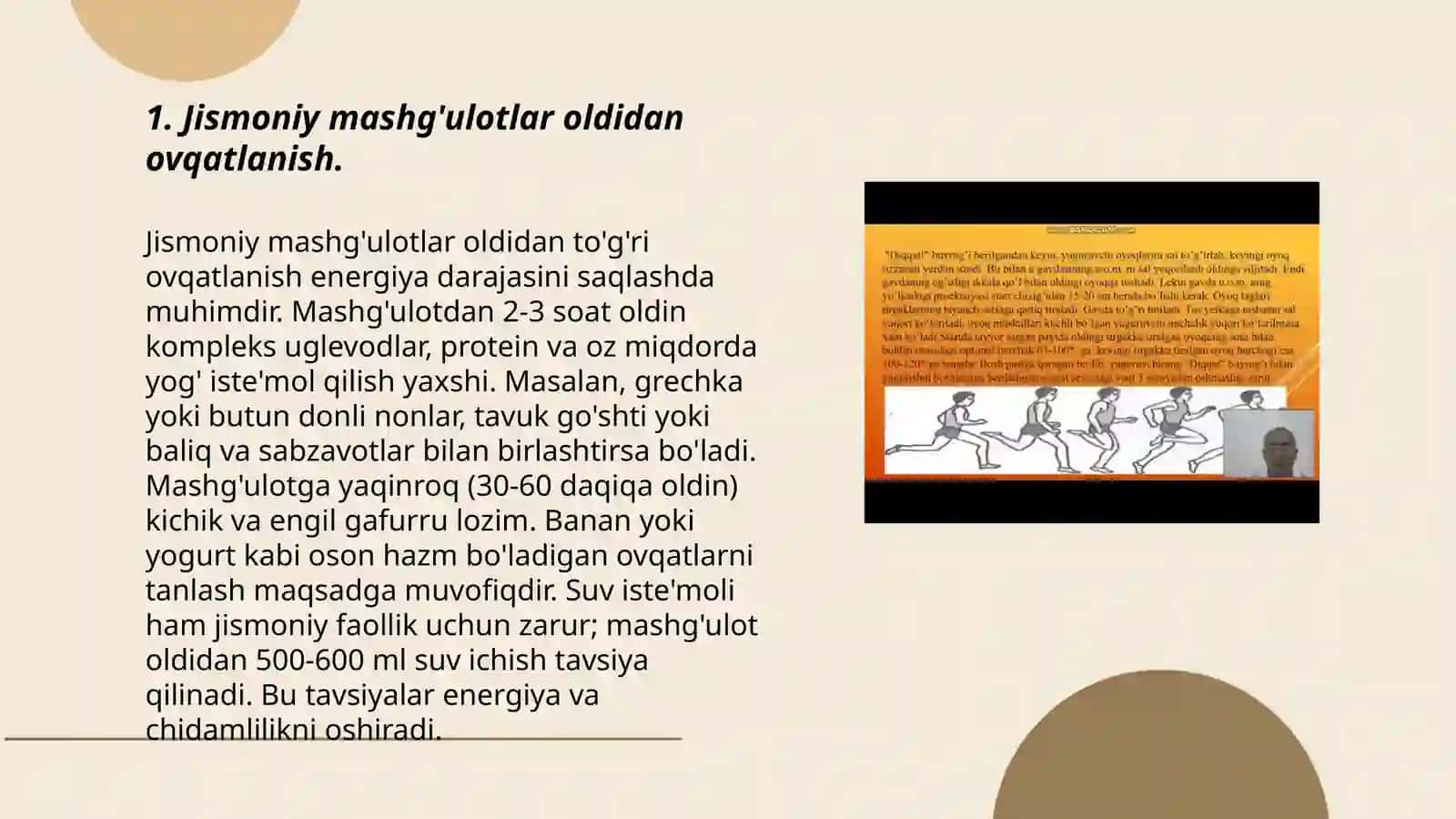 Jismoniy tarbiya va sport mashgʻulotlari davrida ovqatlanish gigiyenasi 3