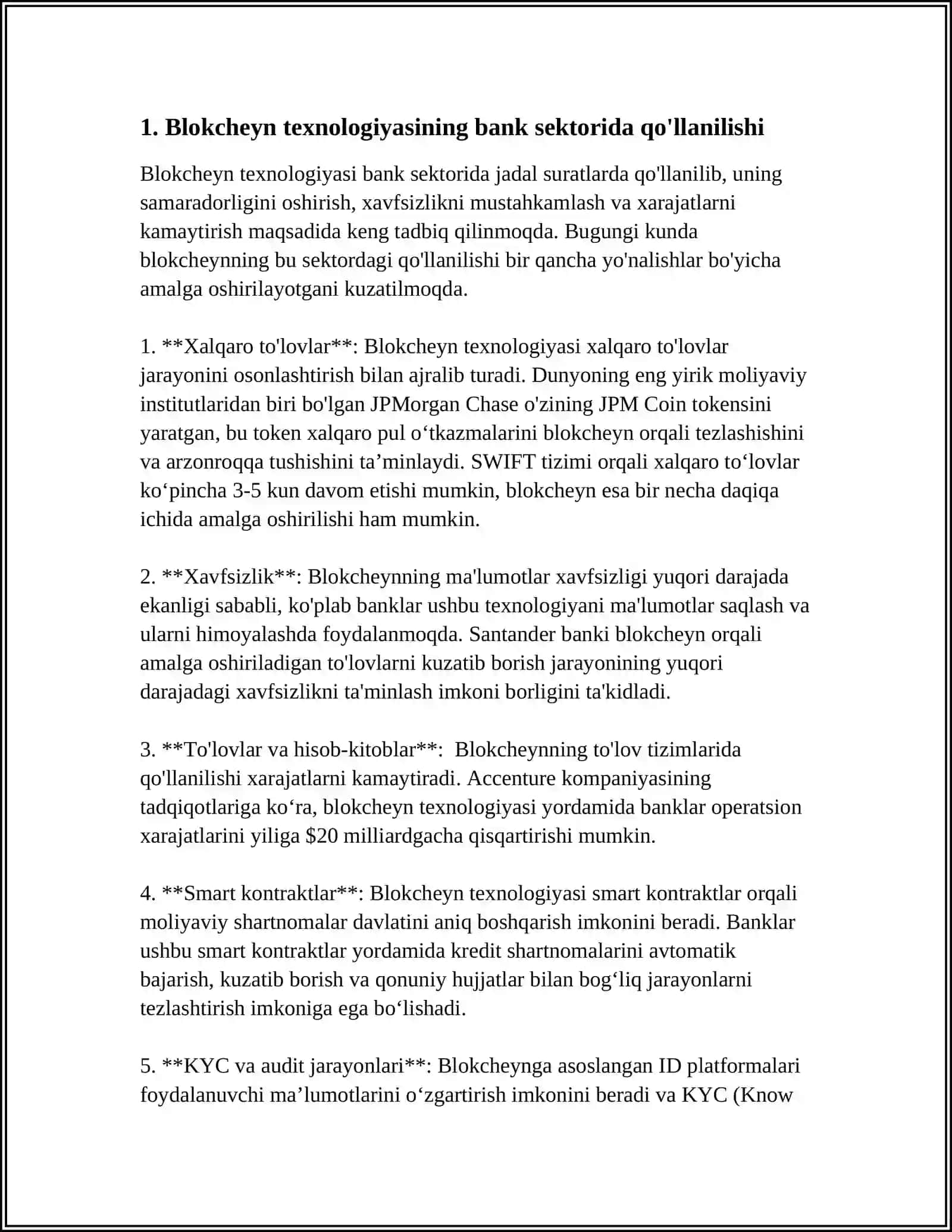 MILLIY IQTISODIYOTNI TURLI SOHALARIDA BLOKCHEYN TEXNALOGIYASIDAN FOYDALANISH YO'LLARI 3