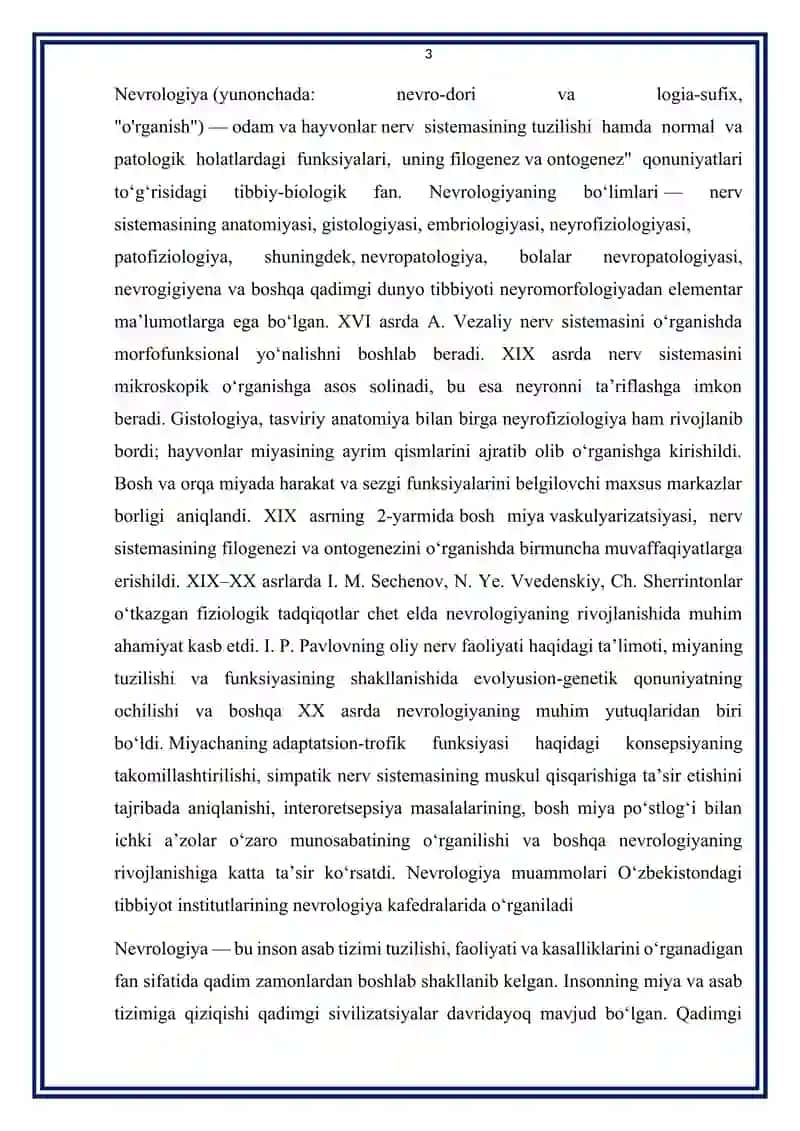 Nevrologiya asoslari 3