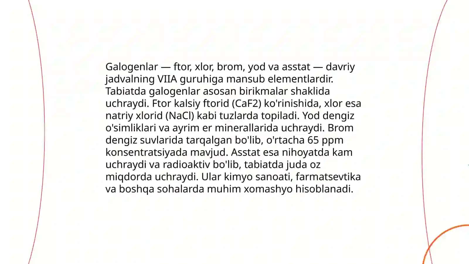 Galogenlarning sulfidlari va oksokislotalari 3