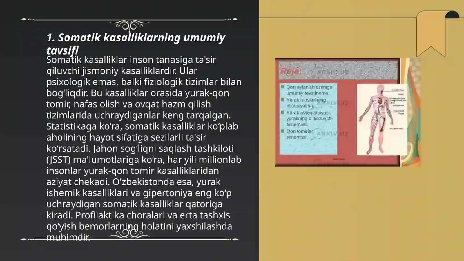 Somatik kasalliklar va ularnung o'ziga xos xususiyatlari 3