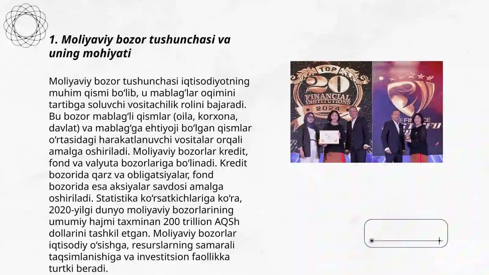 Moliyaviy bozor tushunchasi va uning mohiyati 3