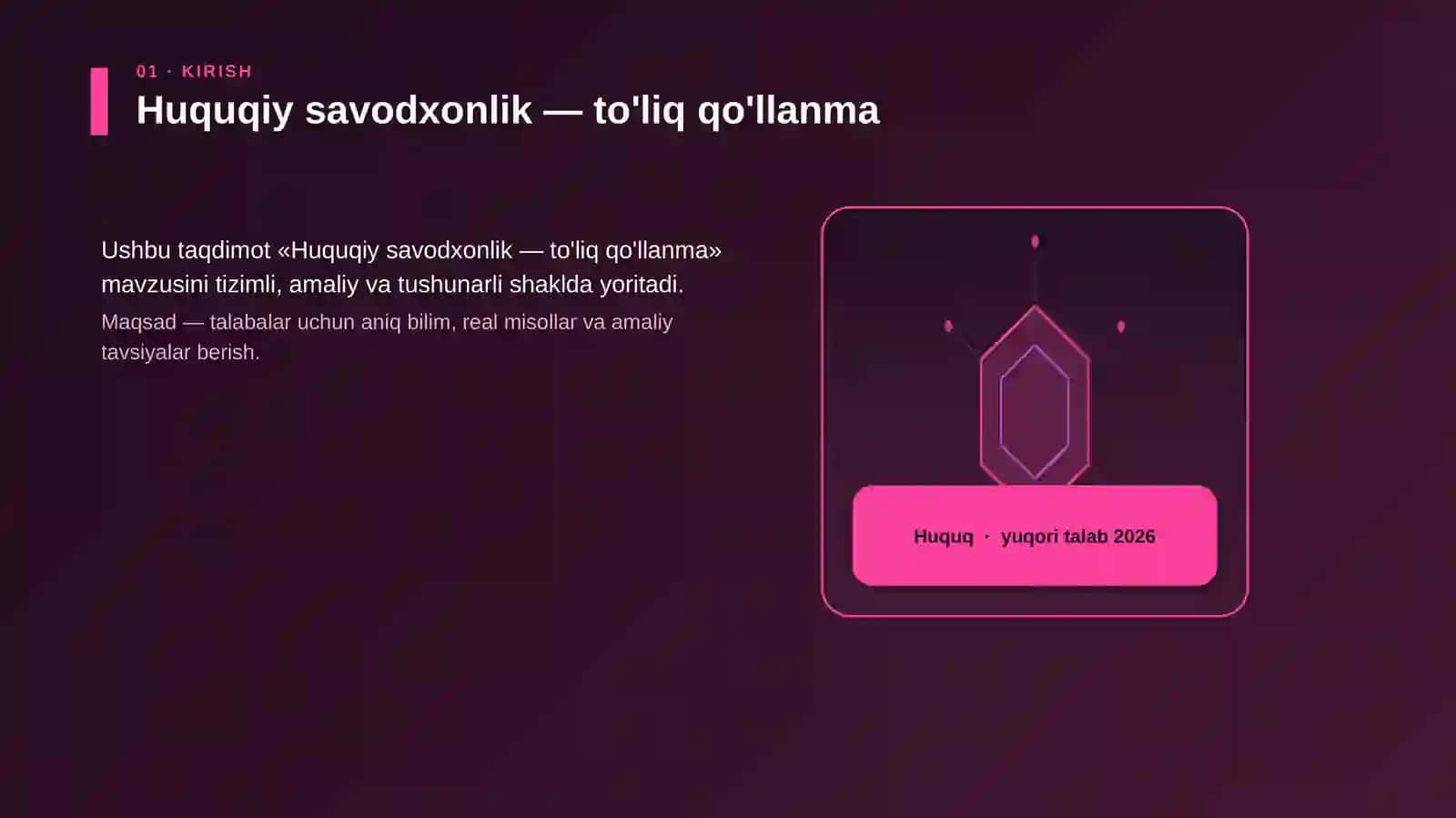 Huquqiy savodxonlik — to'liq qo'llanma 3