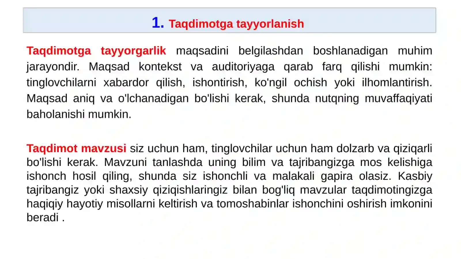 Taqdimottayyorlashvanotiqlikmahoratinirivojlantirish 3