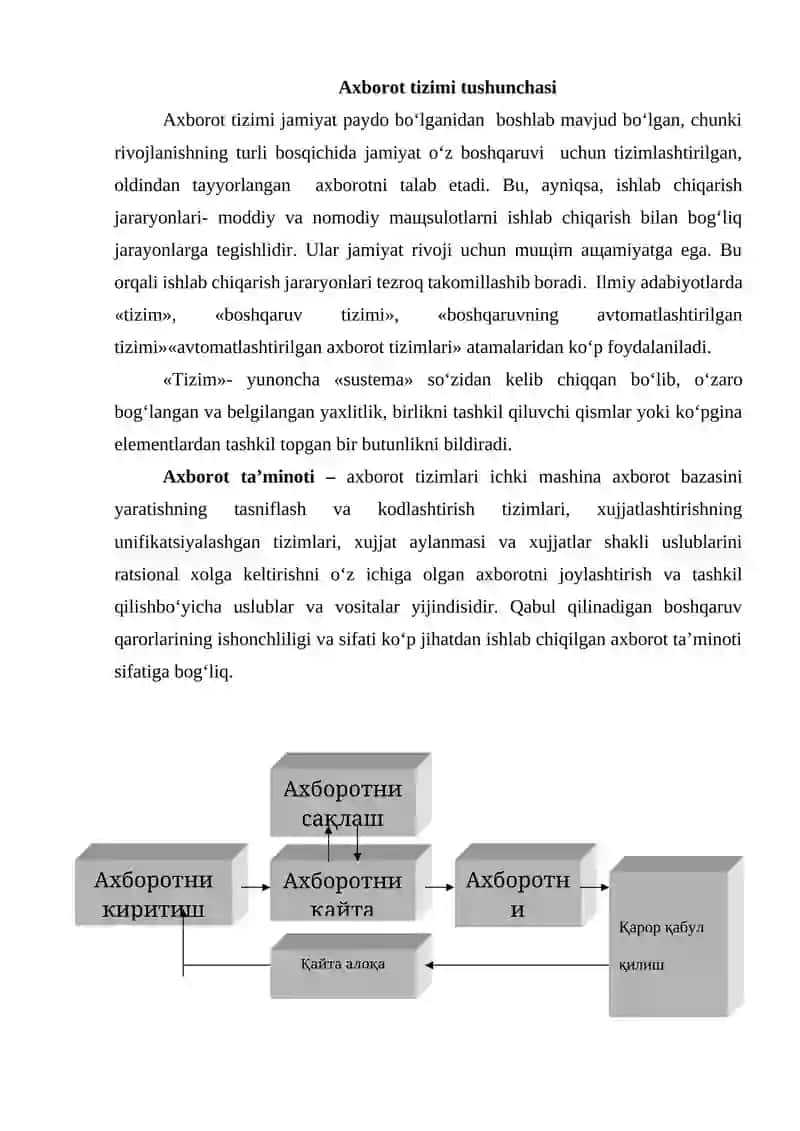 Axborot tizimlari 3