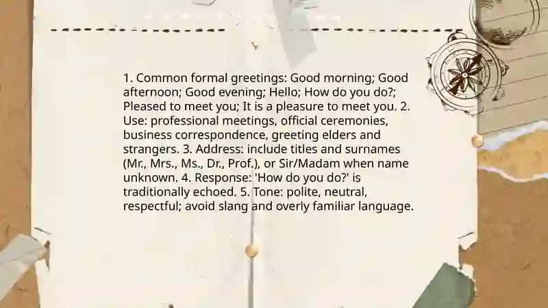 Greetings, farewells and special expressions 3