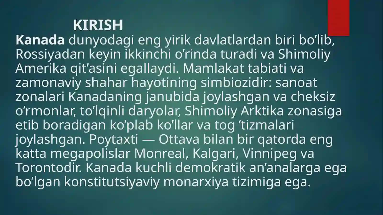 KANADA TA’LIM TIZMI 3