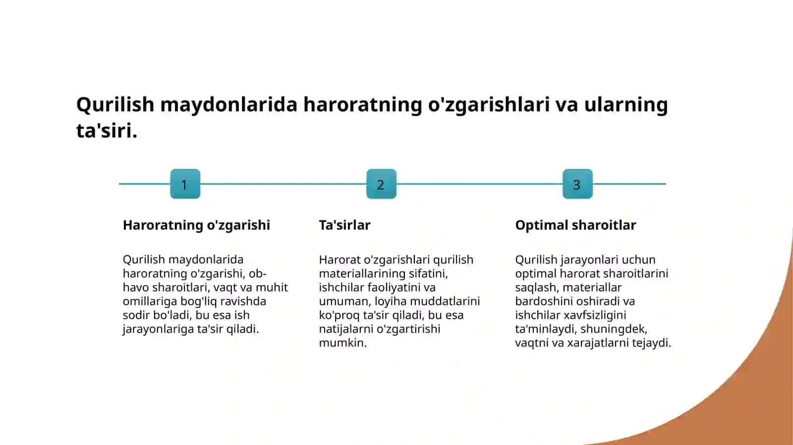 Qurilish maydonlari va haroratning ta'siri 3
