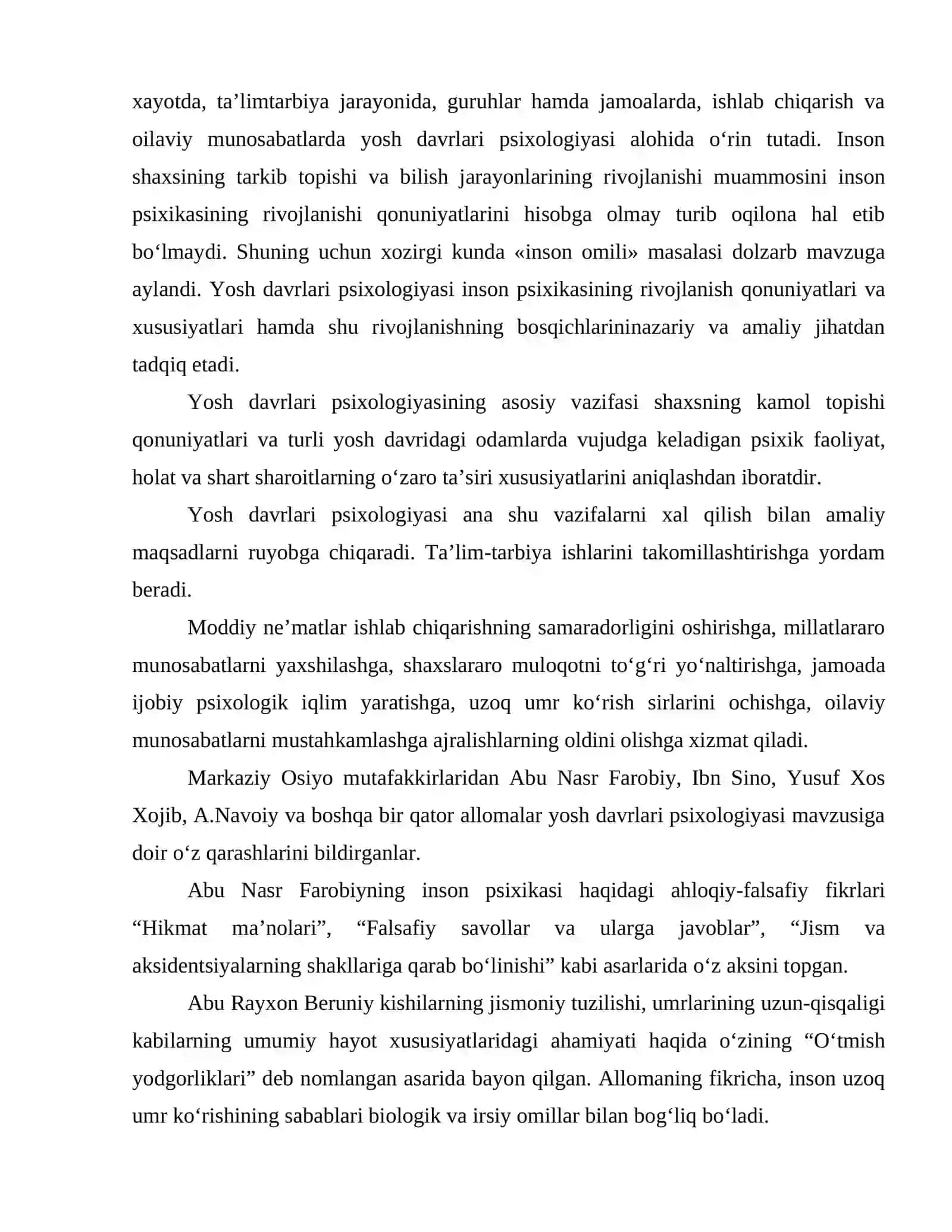 Yosh davrlar psixologiyasi fanining predmeti va vazifalari 3