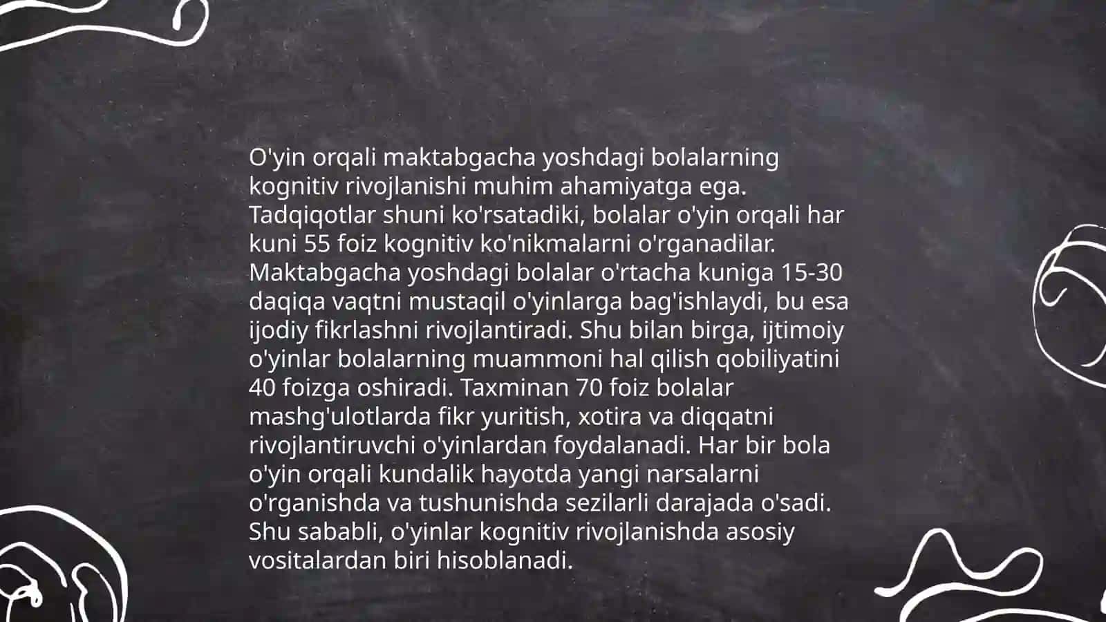 Maktabgacha yoshdagi bolaning rivojlanishida o'yining ro'li 3