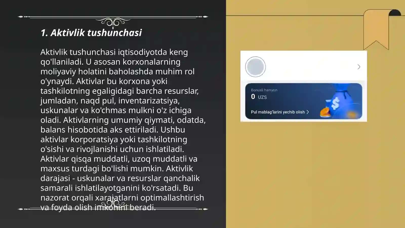 Aktivlik va aktivlik koeffitsiyenti 3