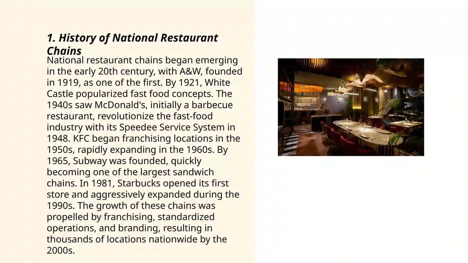 History of National Restaurant Chains 3