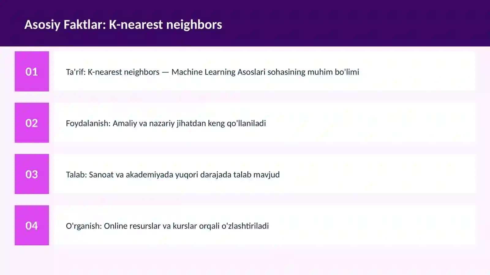 AI | MACHINE LEARNING ASOSLARI 3