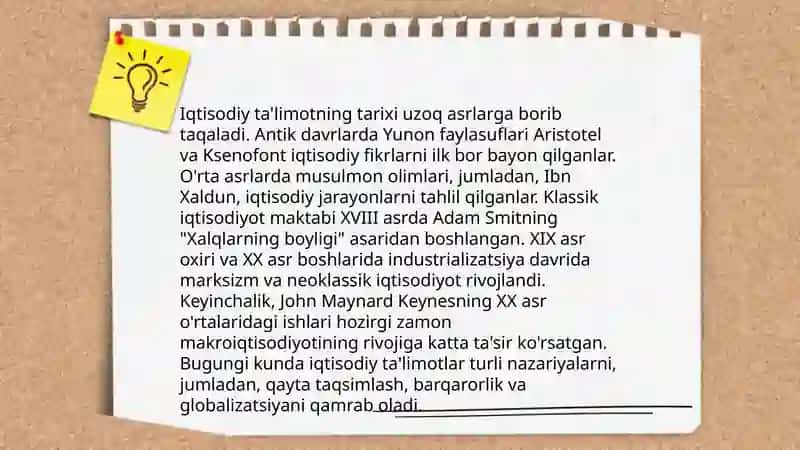Iqtisodiy ta'limot 3