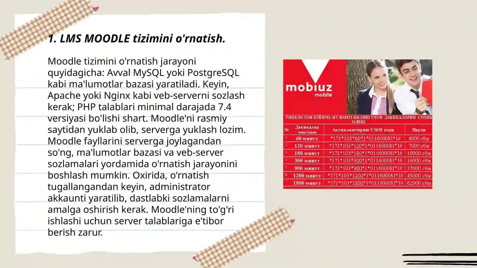 LMS MOODLE kurslari 3