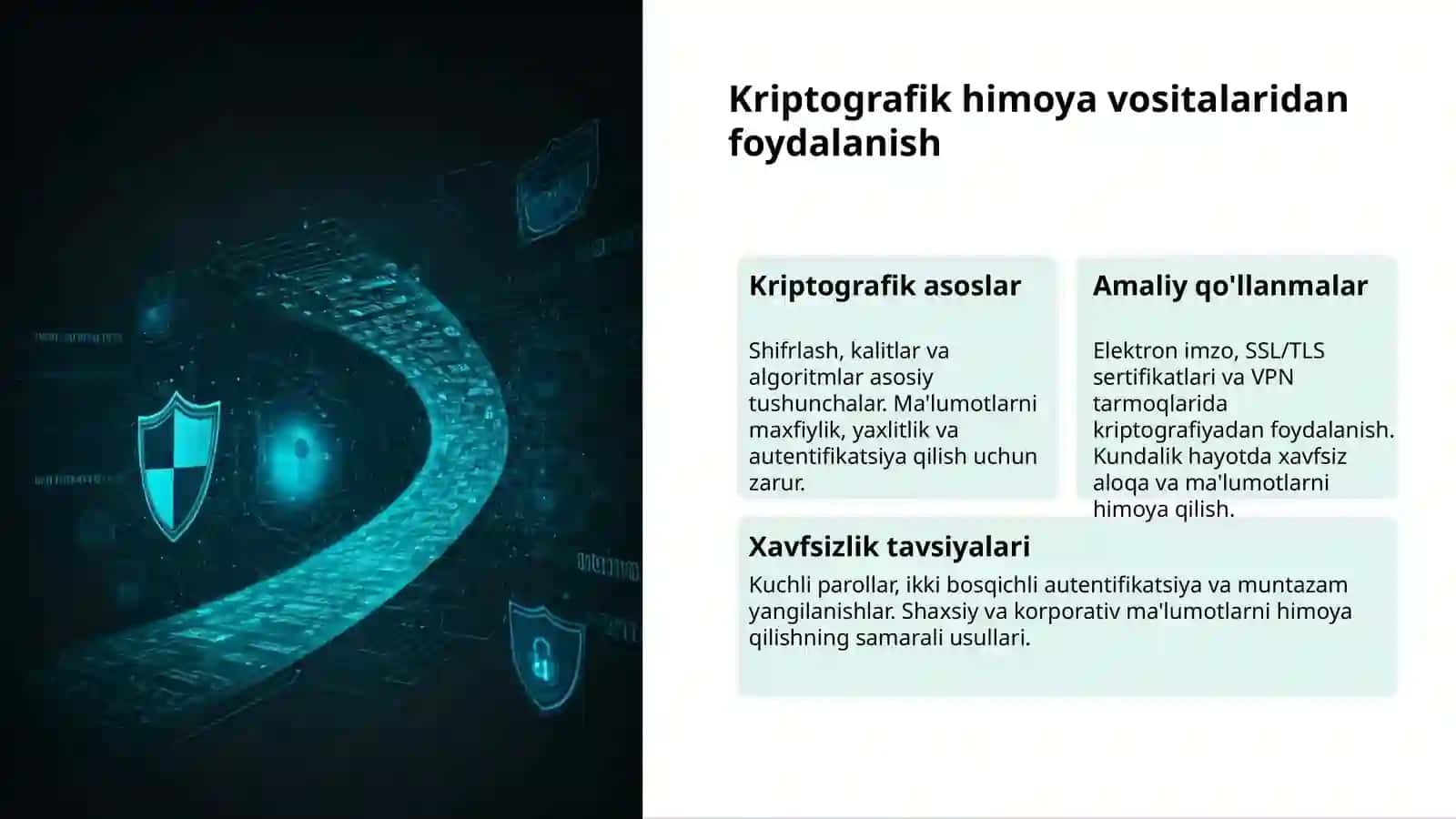Elektron hujjatlar va raqamli imzo 3