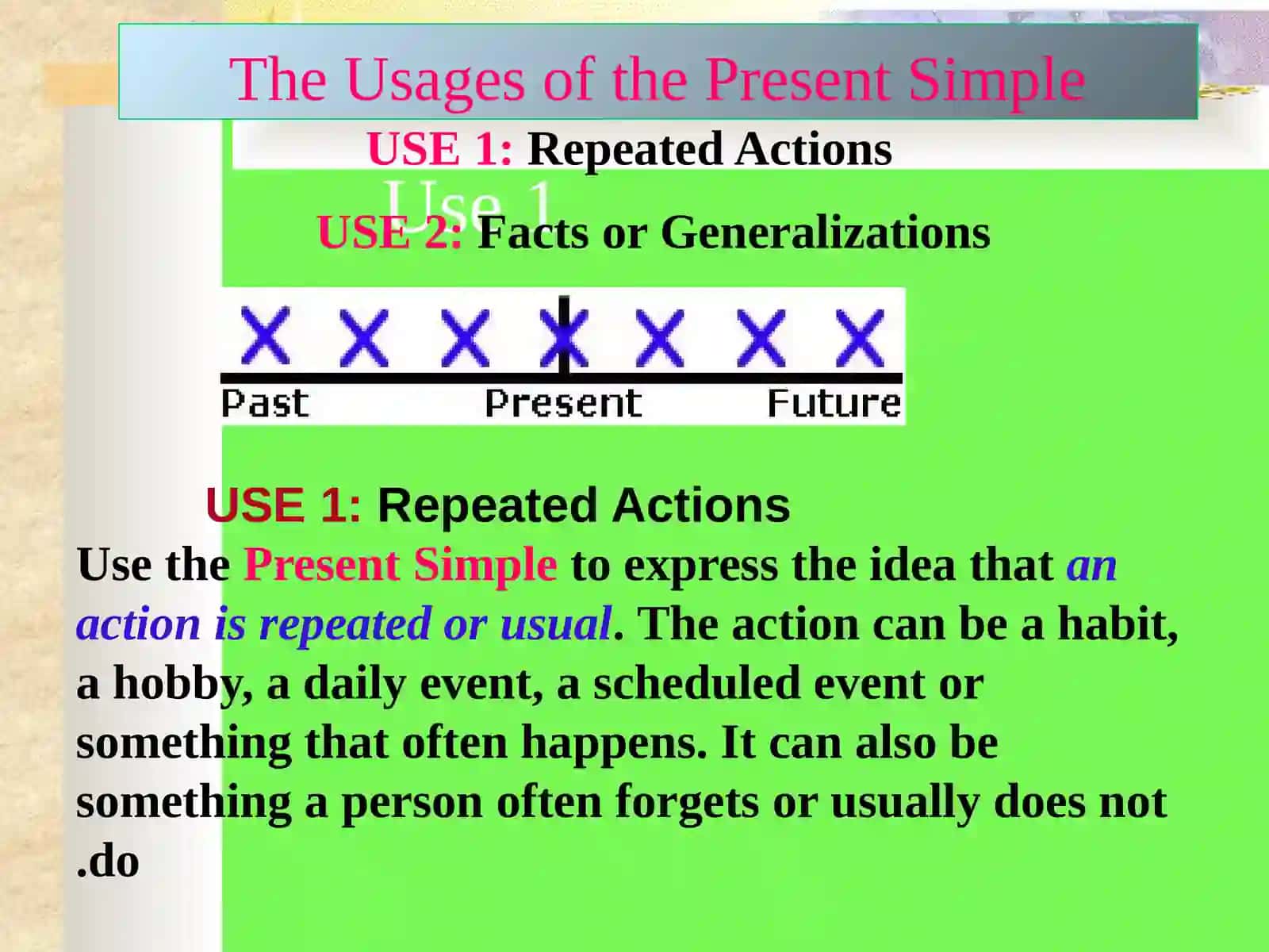 The Present Simple 3