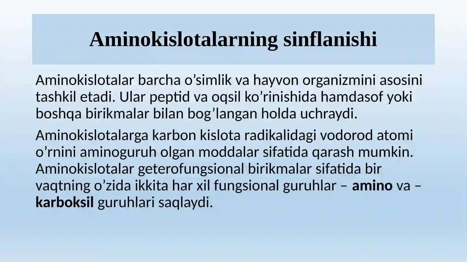 AMINOKISLOTALAR 3