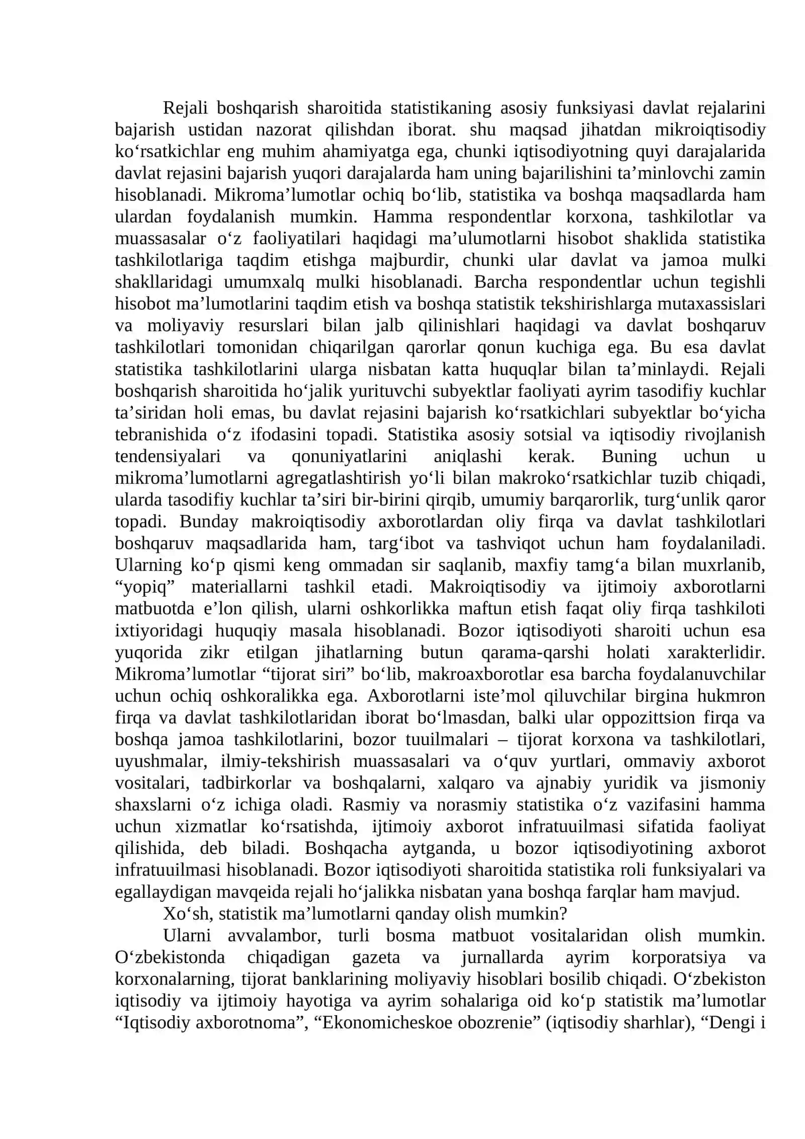 Statistik kuzatish uslubiyati 3