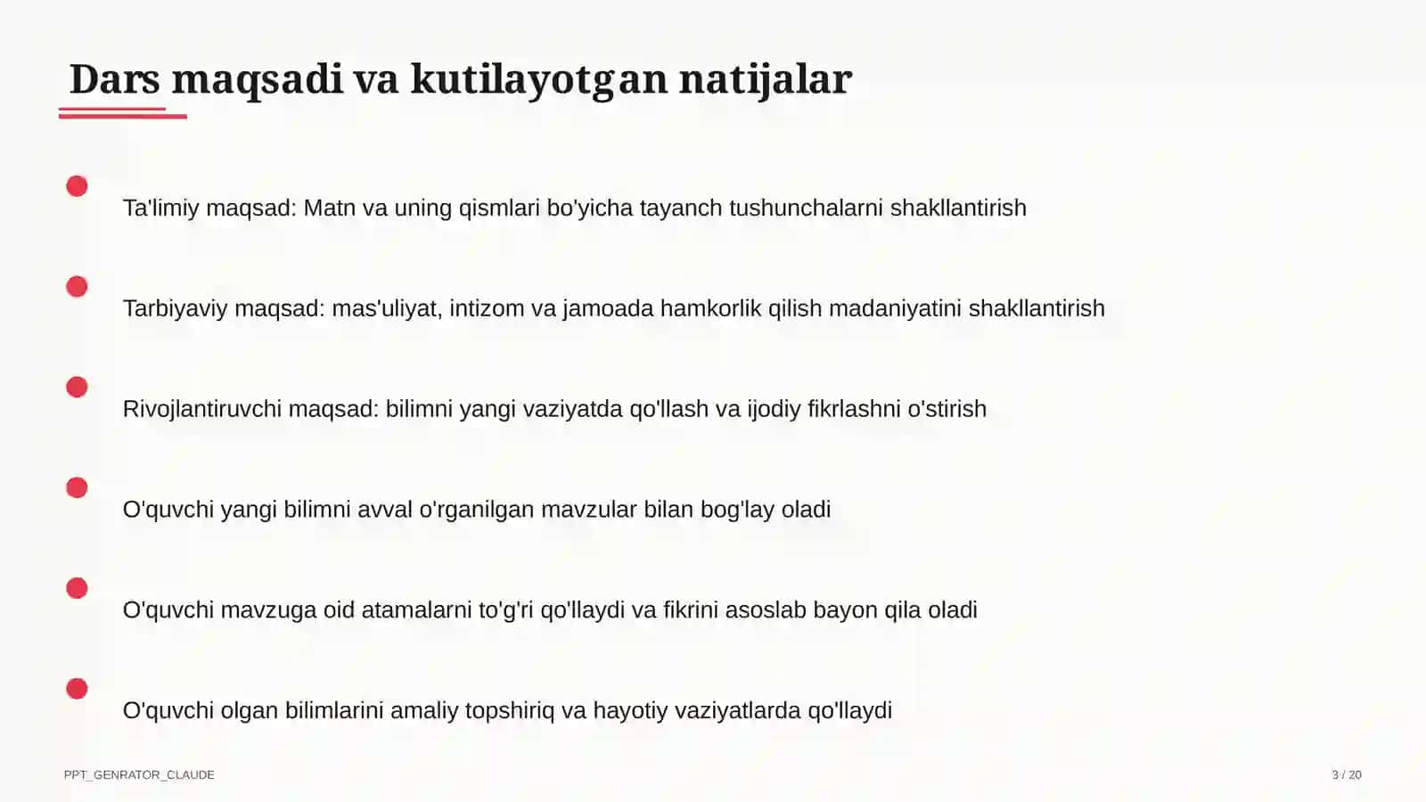 Matn va uning qismlari (3-sinf) 3