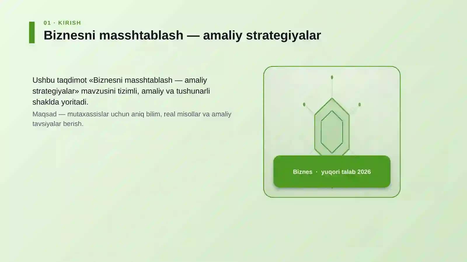 Biznesni masshtablash — amaliy strategiyalar 3