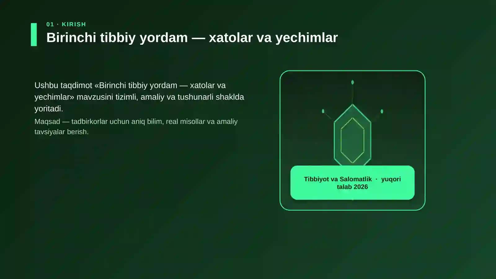 Birinchi tibbiy yordam — xatolar va yechimlar 3