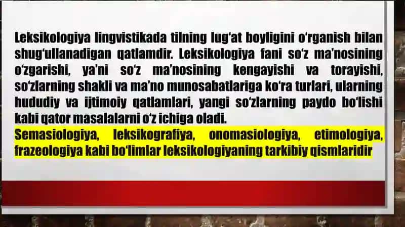 LEXICAL LEVEL 3